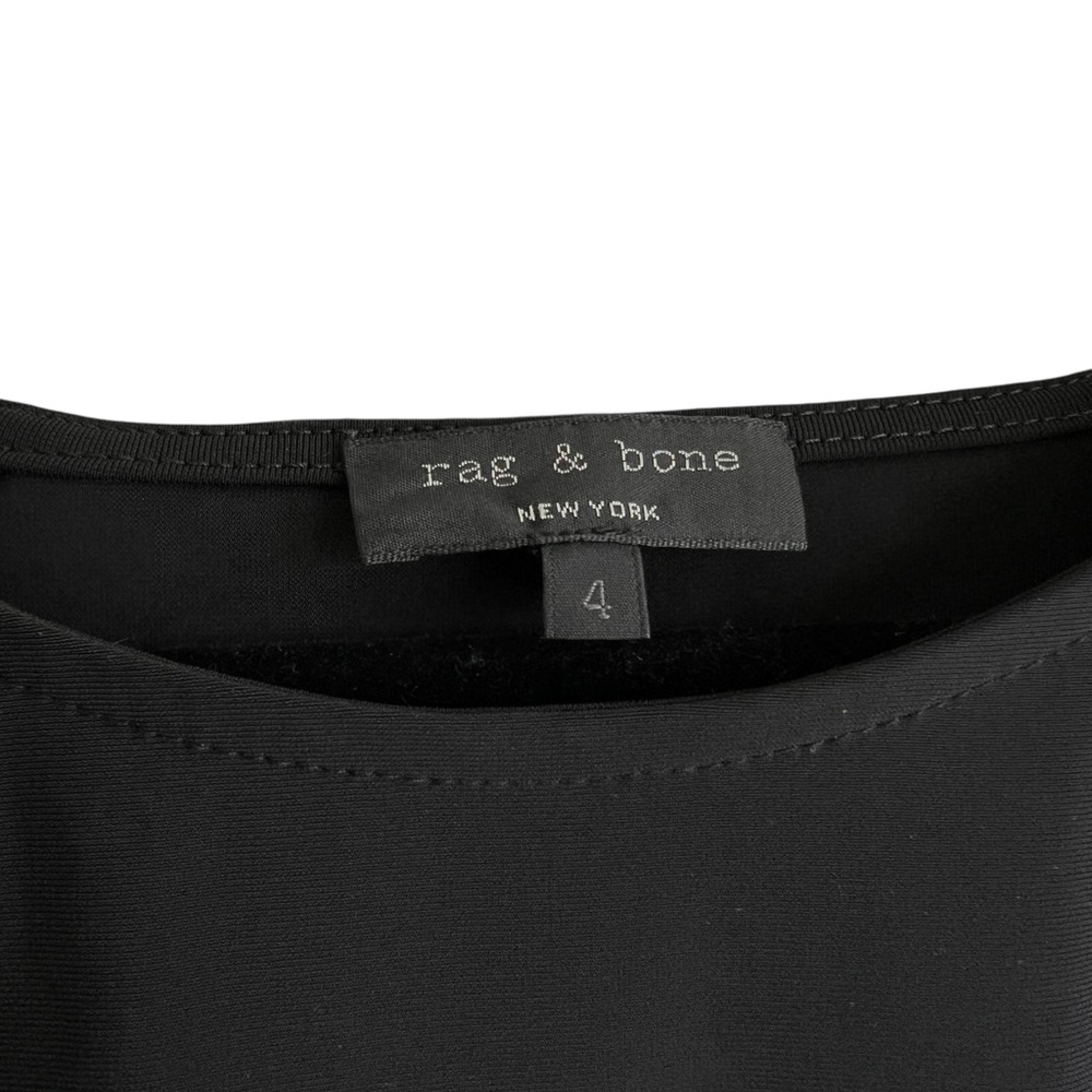 rag & bone Elevated Basic Black Open Back Top - image 4